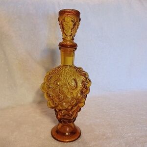 Vintage wine decanter amber carafe vintage bar ware Decanter